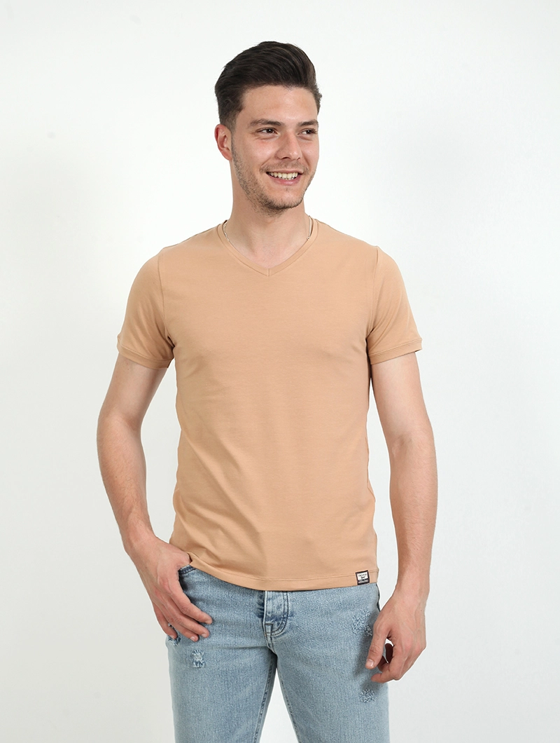 Tee shirt basique col V